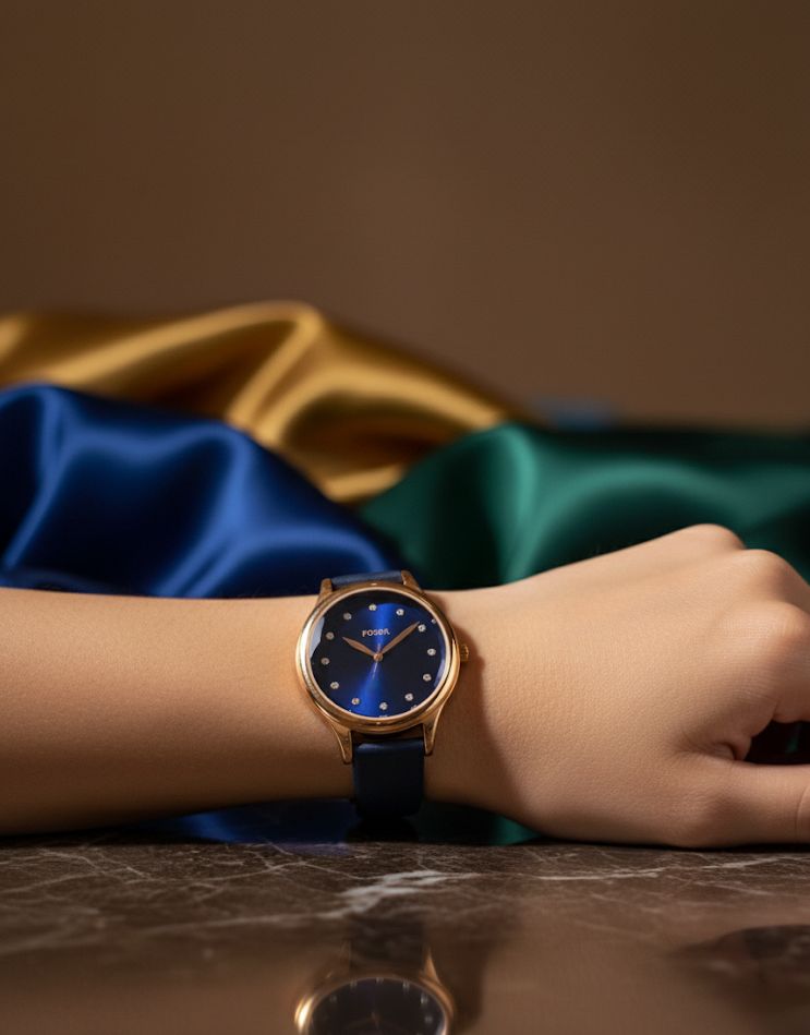 FOSSIL RELOJ AZUL-DRD MUJER