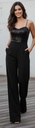 JULIA JORDAN JUMPSUIT NEGRO BRILLANTE JJ40366