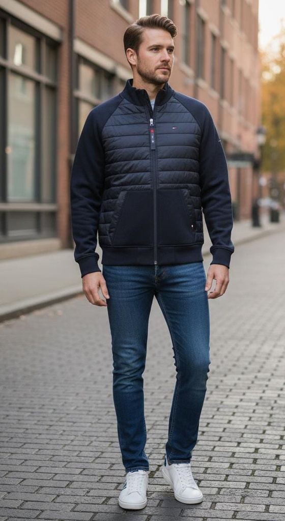 TOMMY CHUMPA AZUL MARINO HOMBRE 78JB244