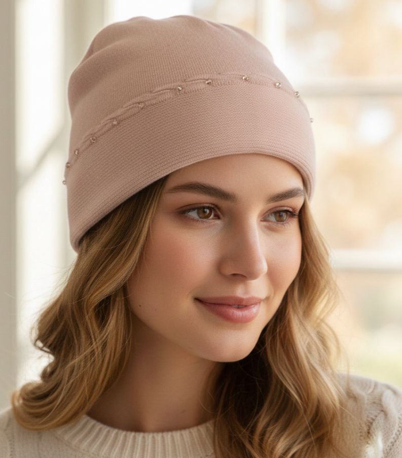 GORROS PIEDRITA CLORES MUJER