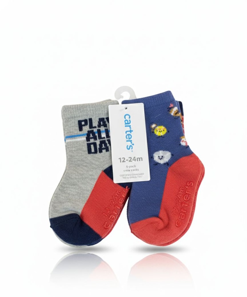 CARTER´S CALCETINES NIÑO CLRS 6PZS
