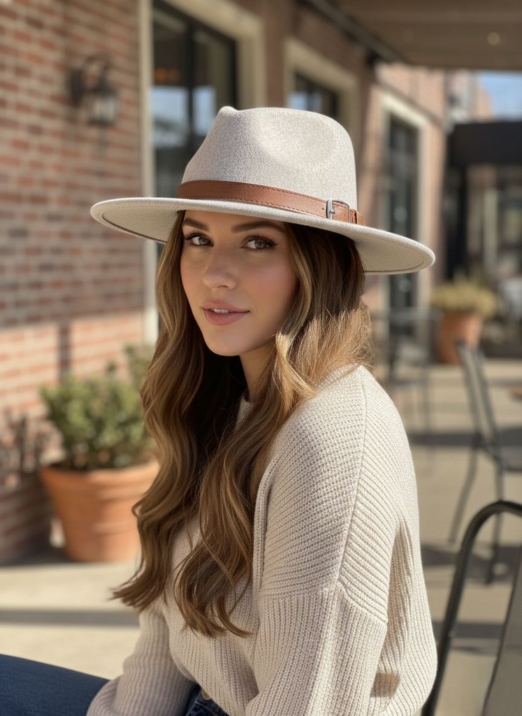 SOMBRERO CORREA CUERO COLORES