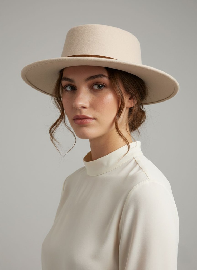 SOMBRERO COLORES C/CORREA CUERO