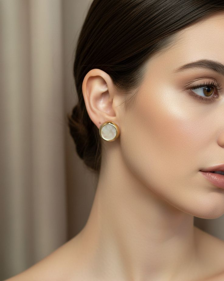 ARETES ENCHAPE DRD PERLA REDONDO