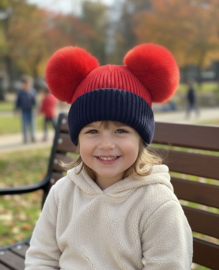 GORROS C/OREJAS 2CLRS COMBINADOS NIÑ@S