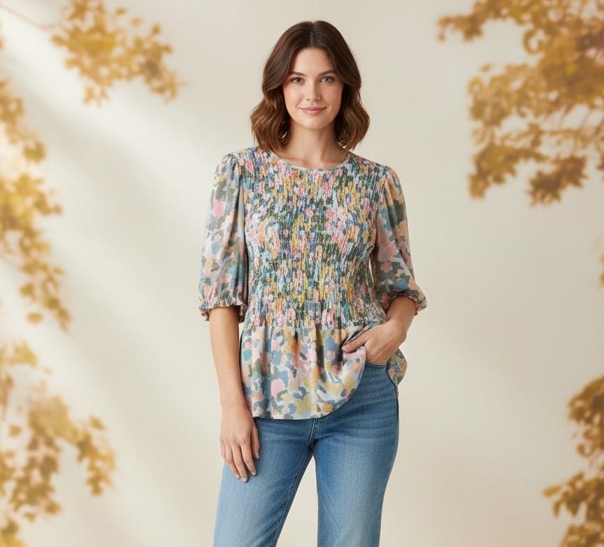 ZAC&RACHEL BLUSA FLORES CLRS ST815003O