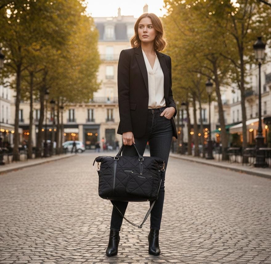 ANNE KLEIN MALETIN NEGRO MUJER