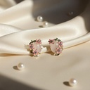 ARETES ENCHAPE PERLAS COLORS FLRS