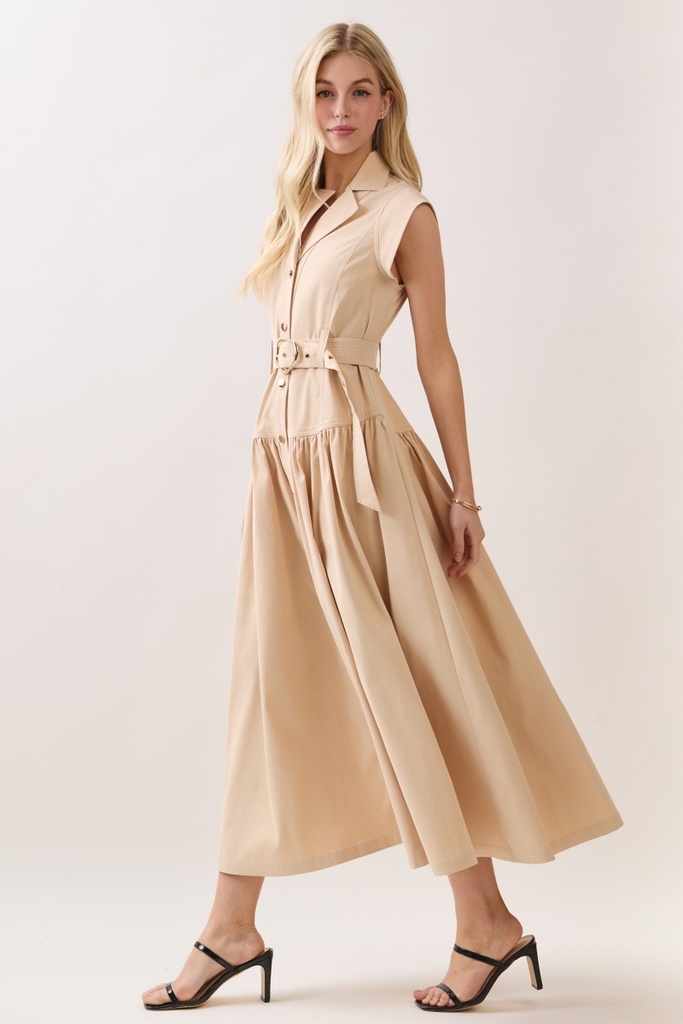 BIGHIT VESTIDO BEIGE HD2444