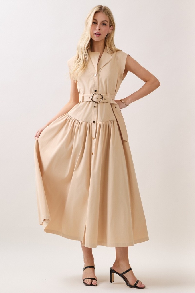 BIGHIT VESTIDO BEIGE HD2444