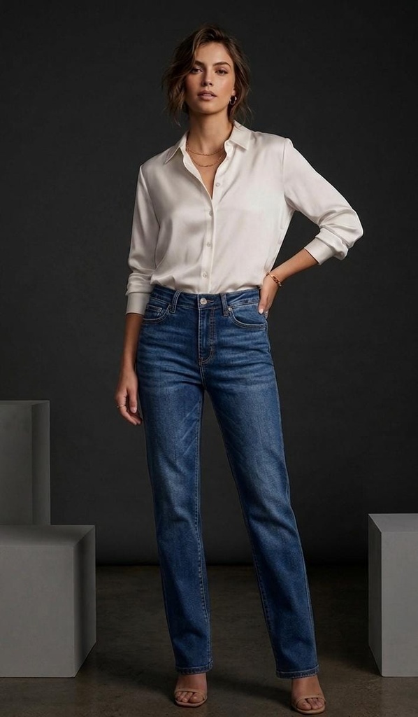 I&M JEANS AZUL MEDIUM RECTO M2200HT