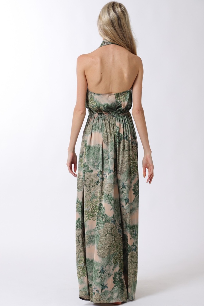 AAKAA JUMPSUIT VERDE FLORES COLORES RA93297H