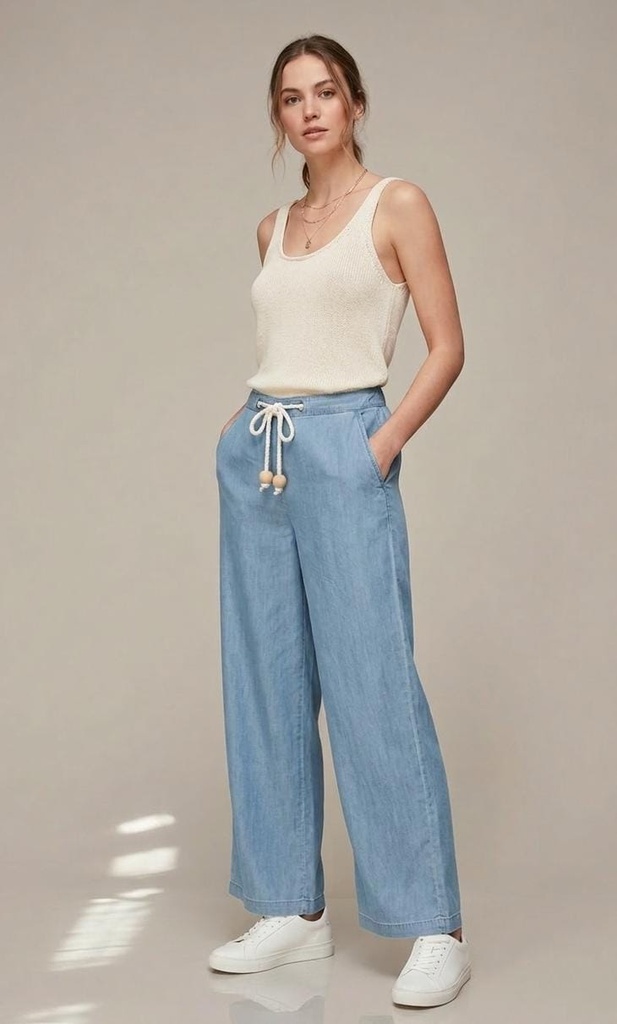 HOPE&HONEY PALAZO AZUL JEANS HA8132CR5