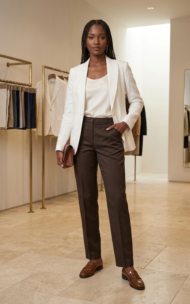 DAVID ASH PANTALON FORMAL CAFE DA10384PC