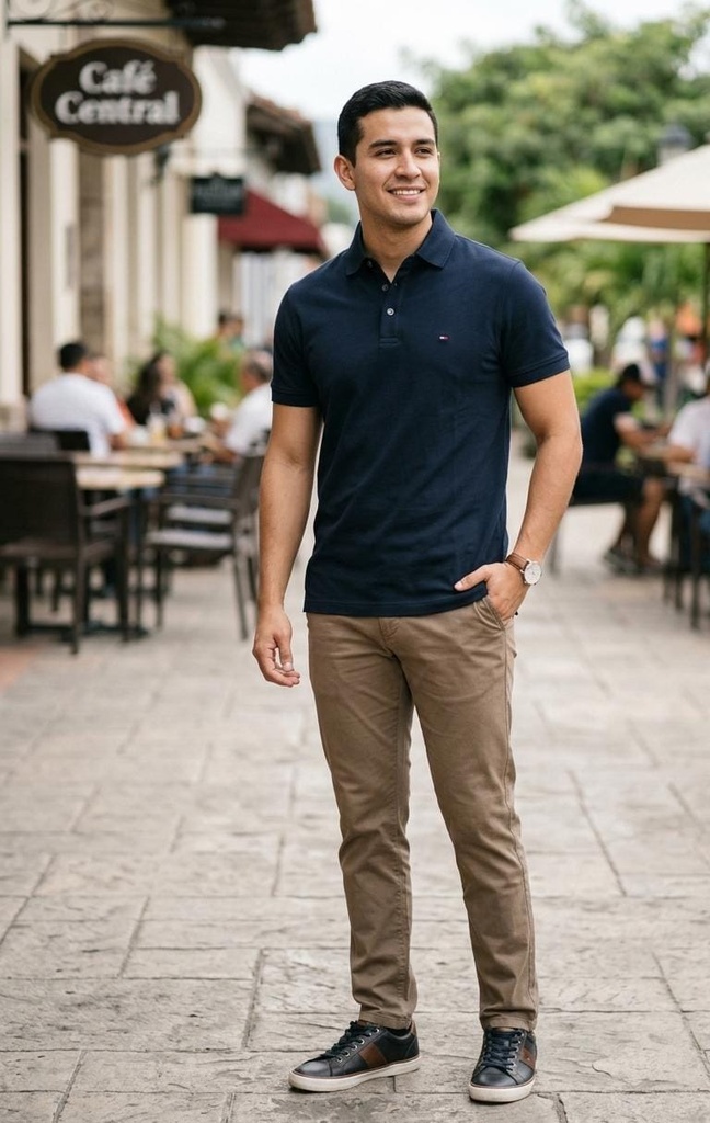 TOMMY CAMISETA C/P AZUL MARINO HOMBRE 78JA592