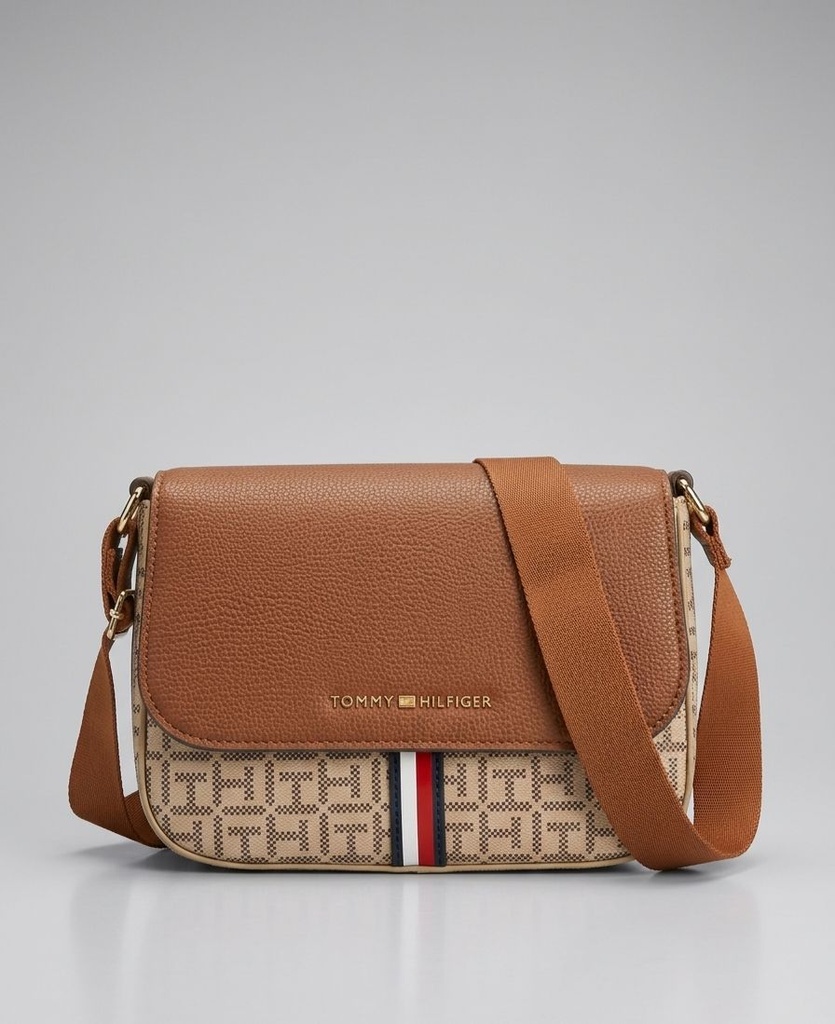 TOMMY CARTERA BEIGE-CAFE PEQUE MUJER