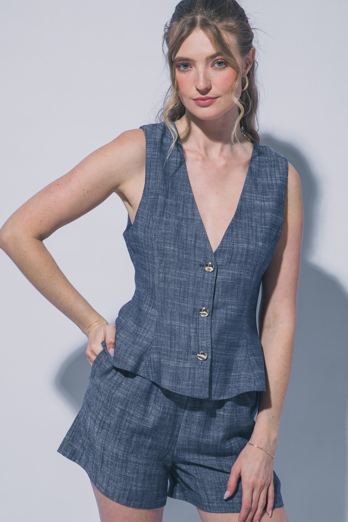 LOVE TREE BLUSA AZUL JEANS 5215VN