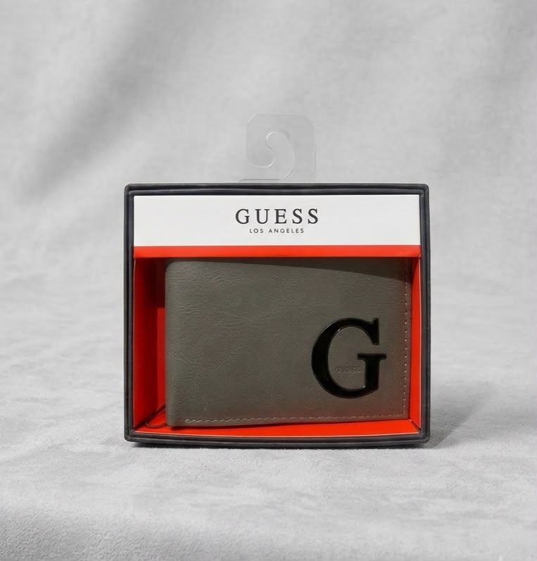 GUESS BILLETERA GRIS OSCURO
