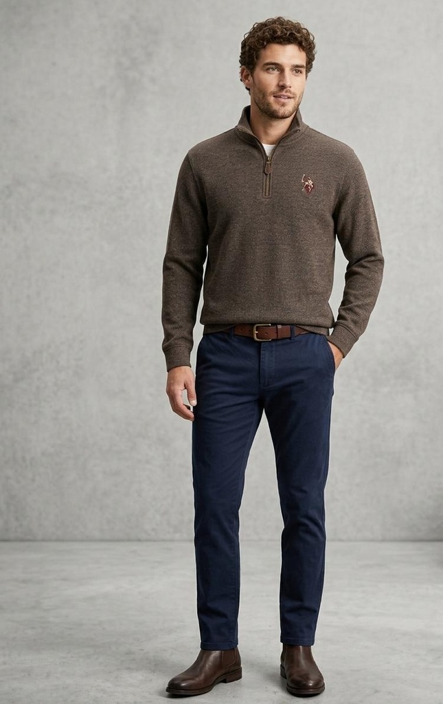 POLO SUETER ZIPER MORD H. 11Q0075Z5M