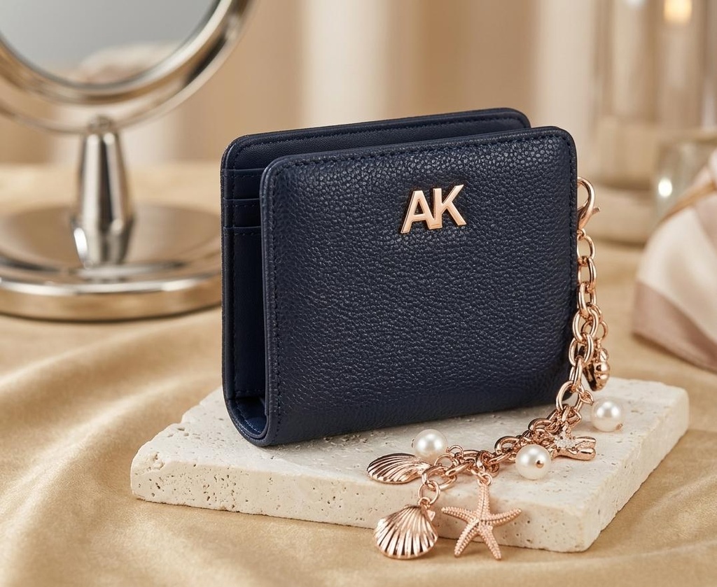 ANNE KLEIN MINI MONEDERO AZUL M.