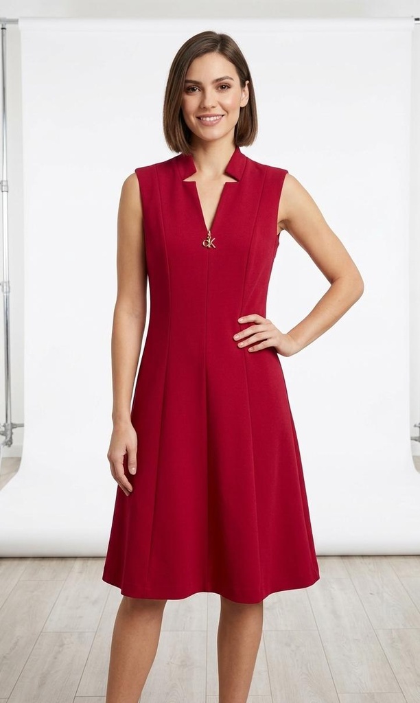 CALVIN KLEIN VESTIDO ROJO CD5C1M18
