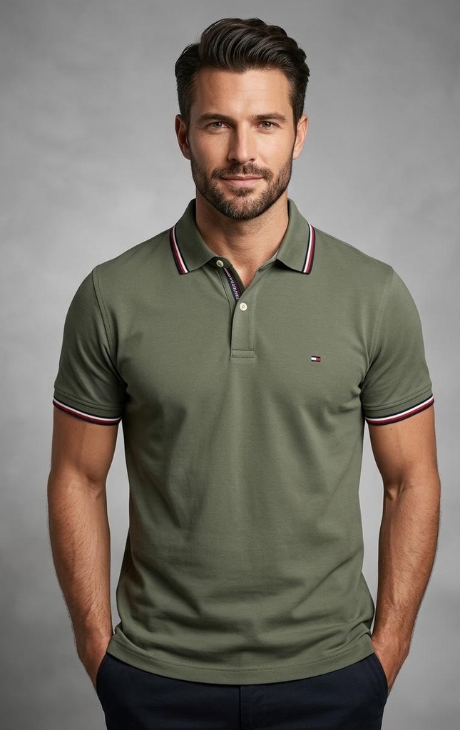 TOMMY CAMISETA VERDE HOMBRE XM03527