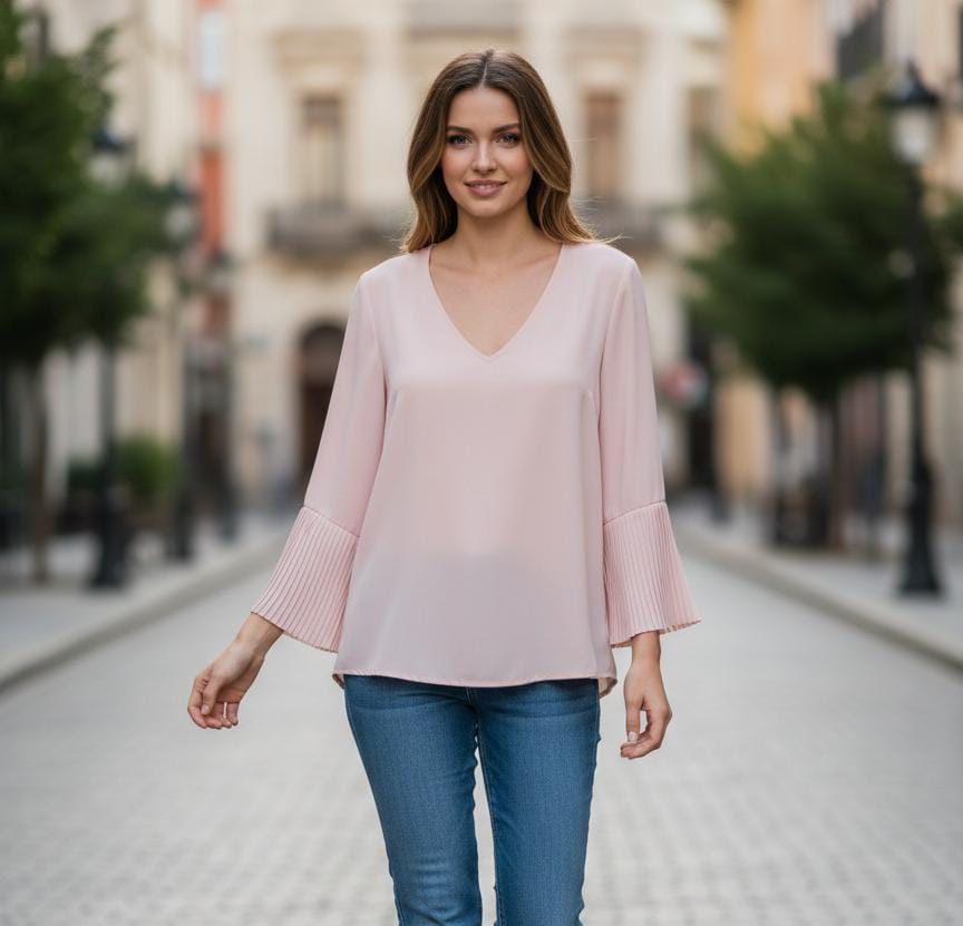 SIONI BLUSA MUJER ROSA 10070Z322