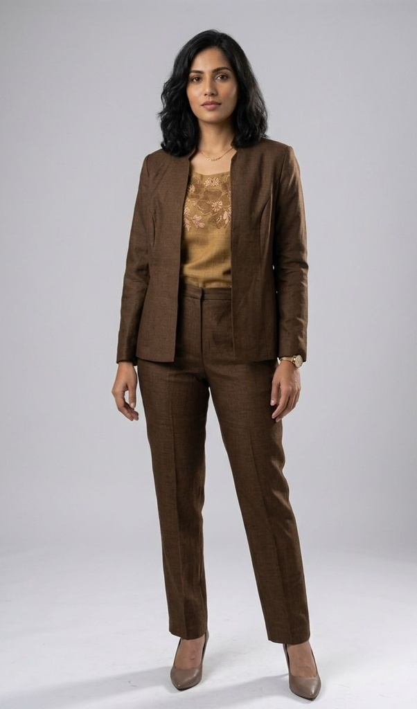 R&K SACO-BLUSA-PANTALON M.CHOCOLATE