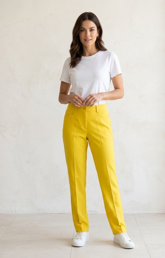 DAVID ASH PANTALON FORMAL AMARILLO
