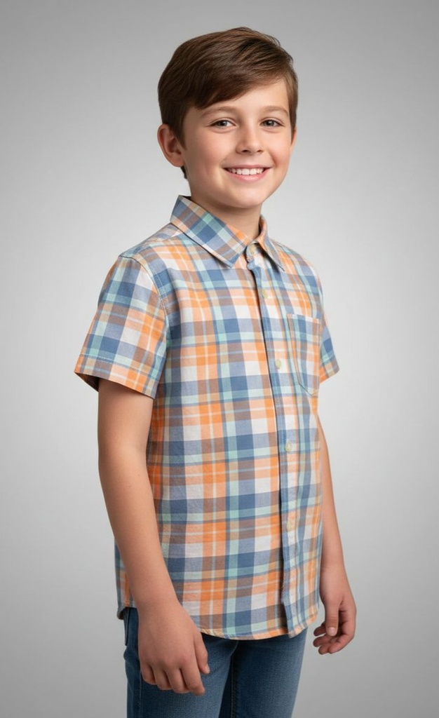 OSHKOSH CAMISA NIÑO CUADRIC