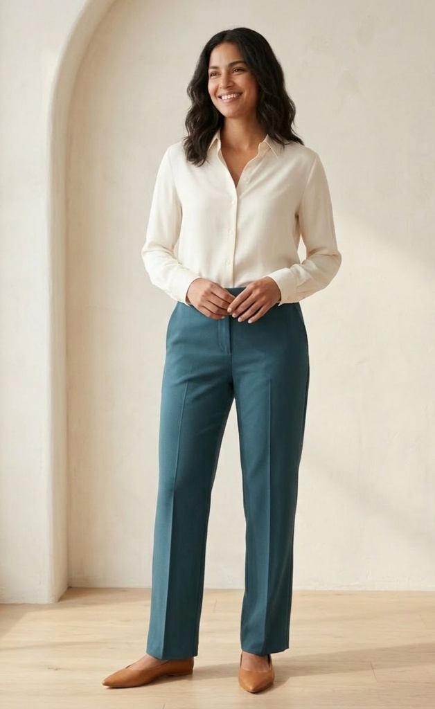 FOCUS 2000 PANTALON FORMAL AQUA