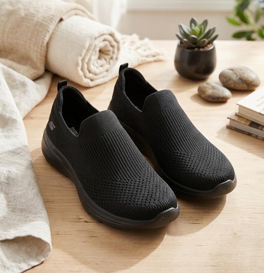 SKECHERS TENIS NEGRO MUJER