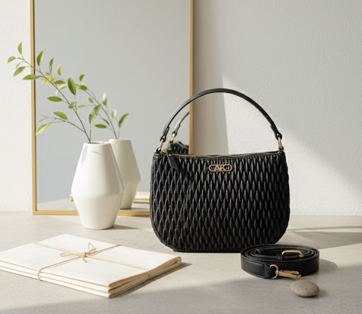 ANNE KLEIN CARTERA NEGRO PEQUEÑO