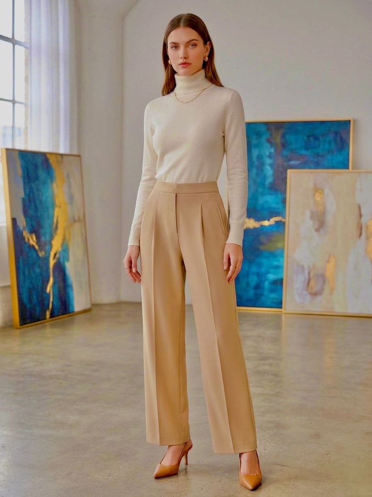 LAILA PANTALON FORMAL BEIGE