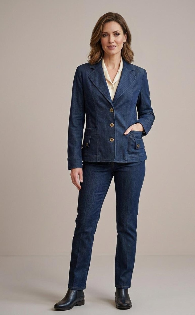 SHARAGANO CHAQUETA MUJER AZUL