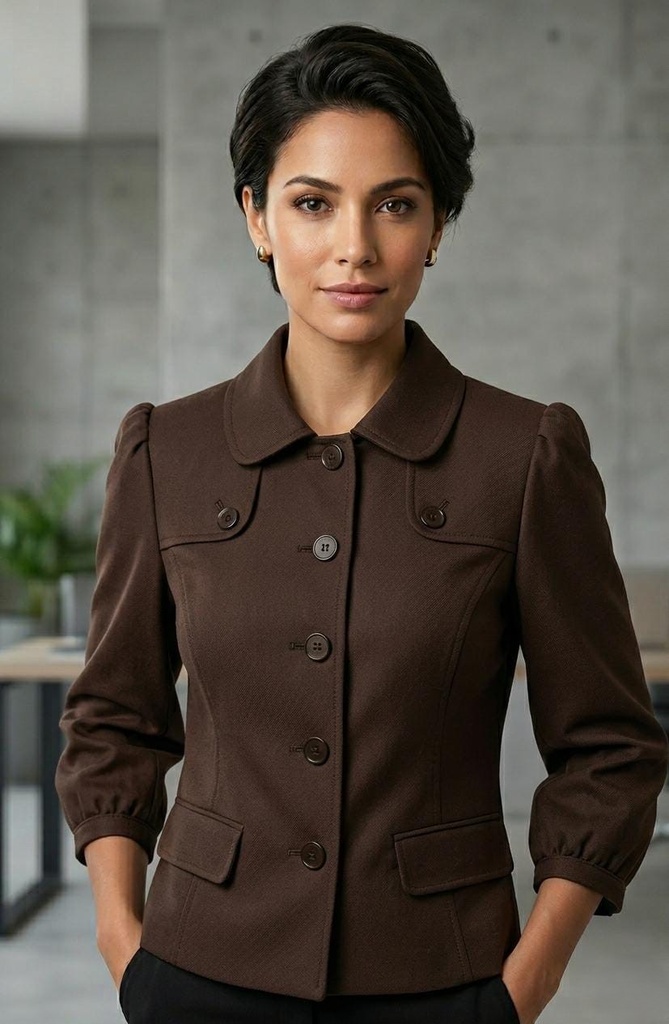 SHARAGANO CHAQUETA MUJER CHOCOLATE