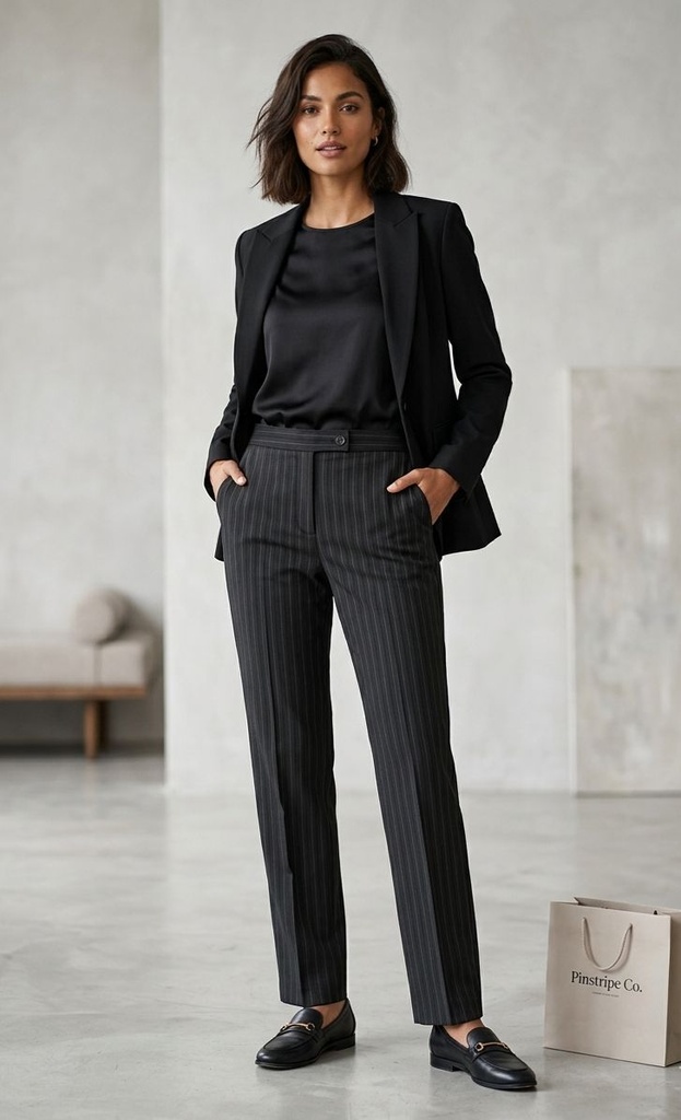 FOCUS 2000 PANTALON FORMAL NEGRO