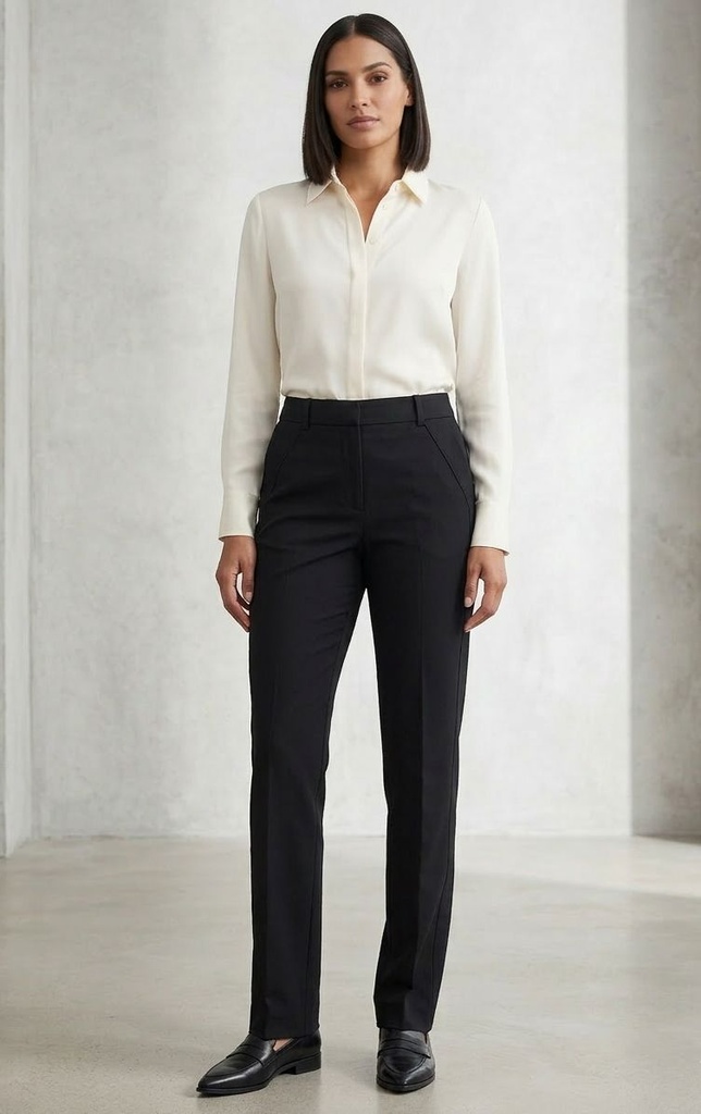 FOCUS 2000 PANTALON FORMAL AZUL