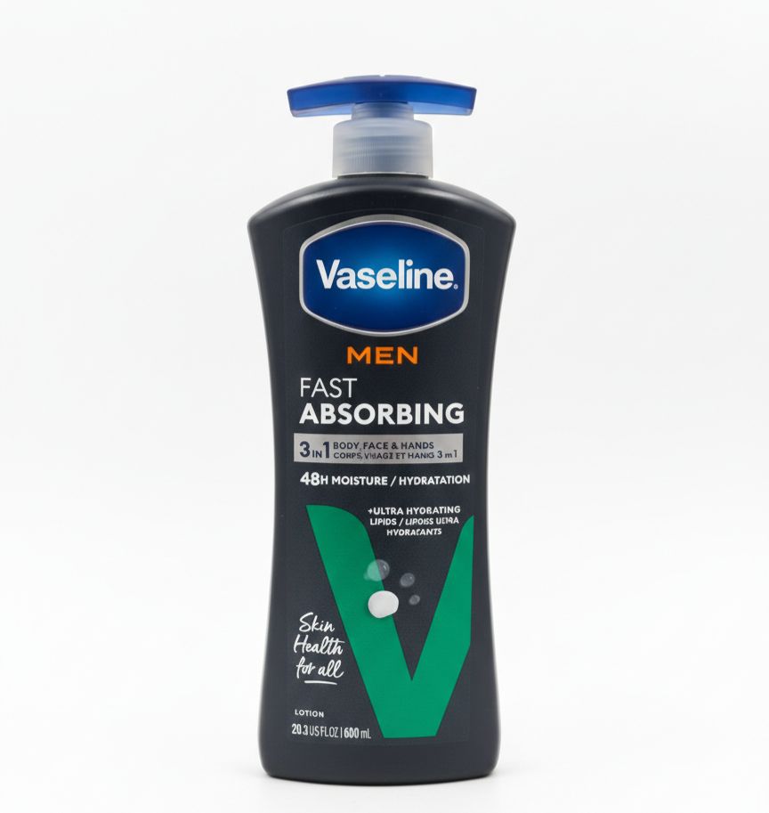 VASELINE MEN CREMA PIEL SECA 600ml