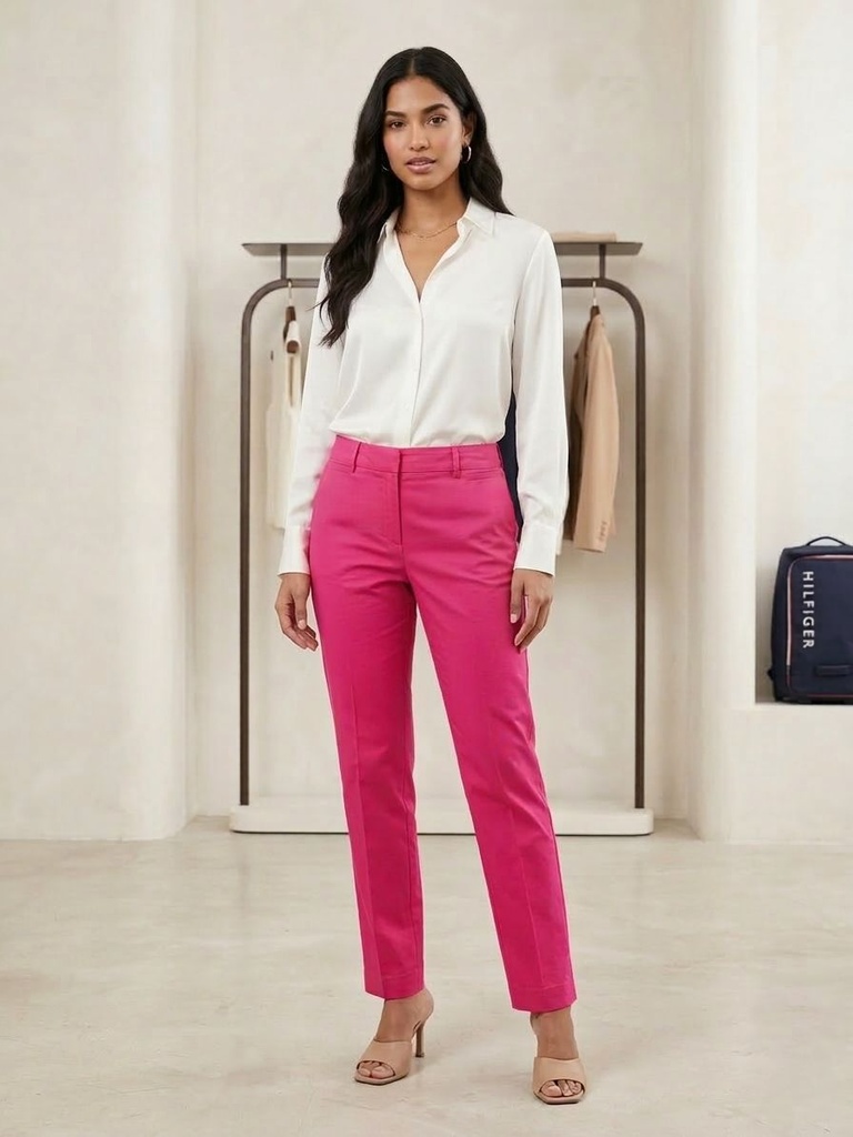 FOCUS 2000 PANTALON FORMAL FUCSIA
