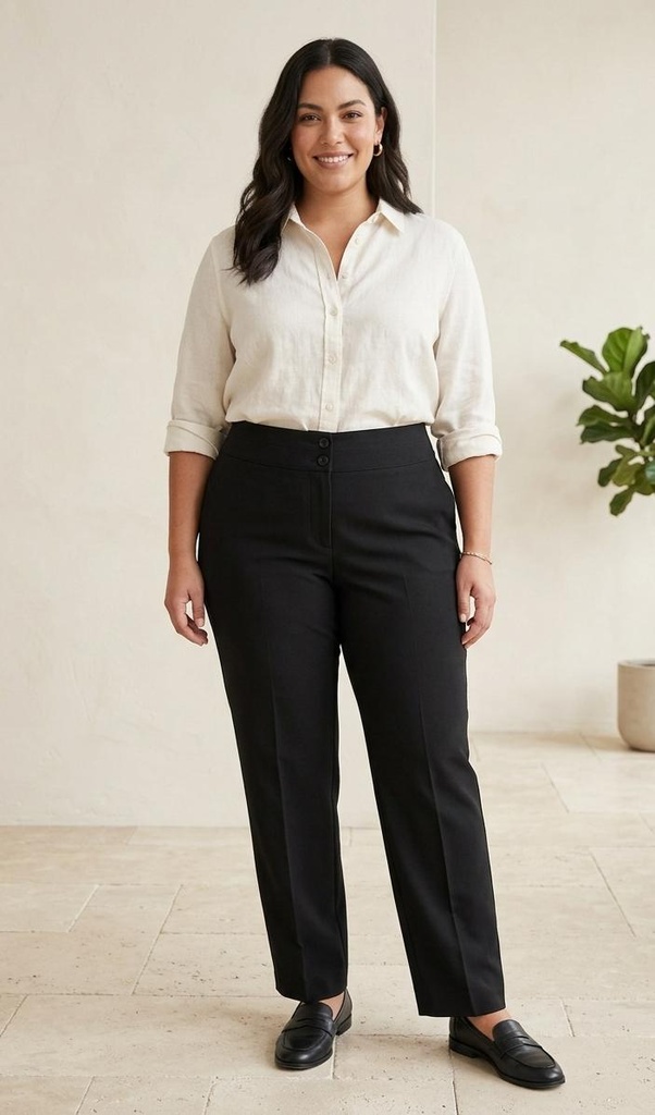 FOCUS 2000 PANTALON FORMAL NEGRO