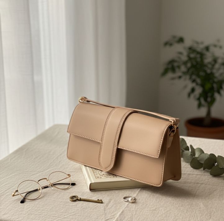 MODA LUXE CARTERA NATURAL PEQUEÑA