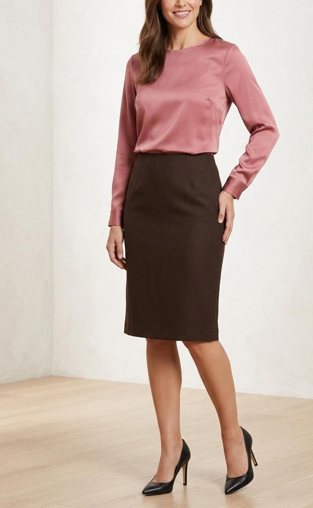 PANIZ FALDA MUJER CAFE OSCURO 342