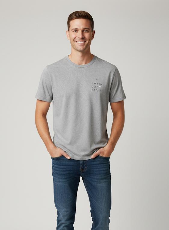 AMERICAN CAMISETA HOMBRE GRIS