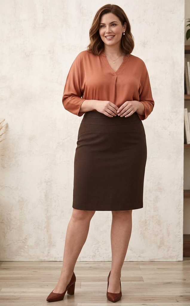 PANIZ FALD MUJER CAFE 35001