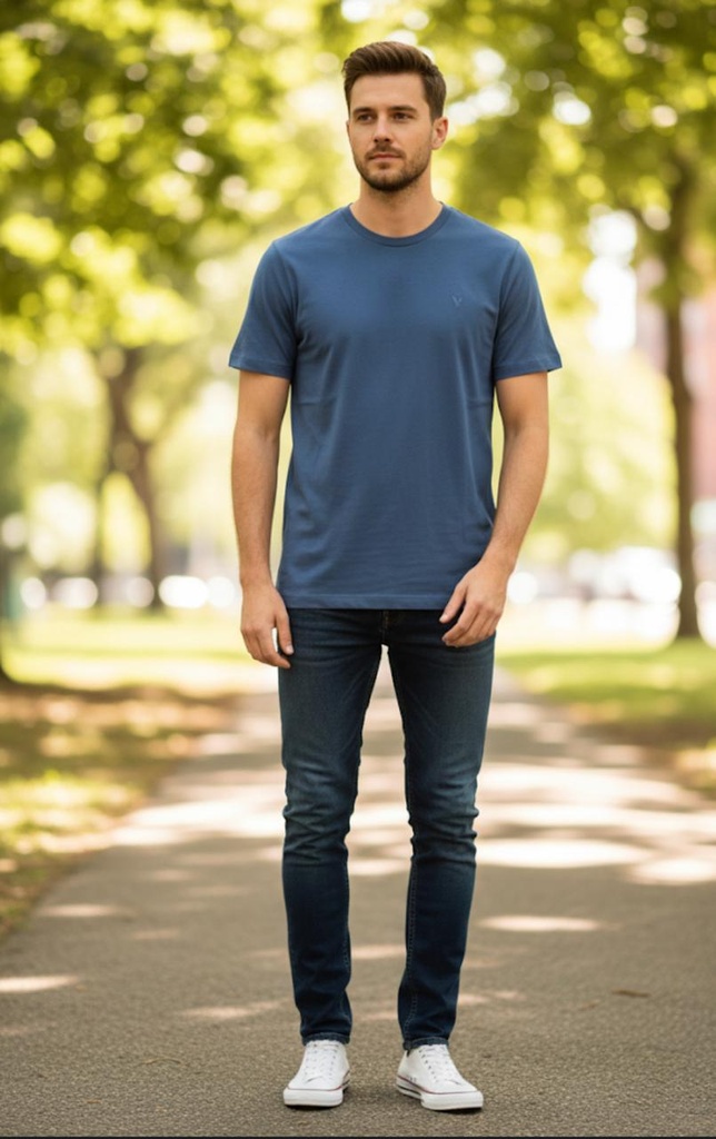 AMERICAN CAMISETA HOMBRE AZUL