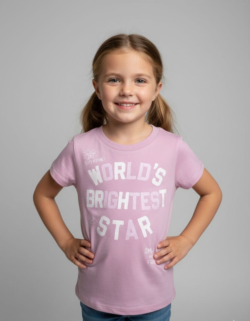 OSHKOSH CAMISETA NIÑA MORADO LILA