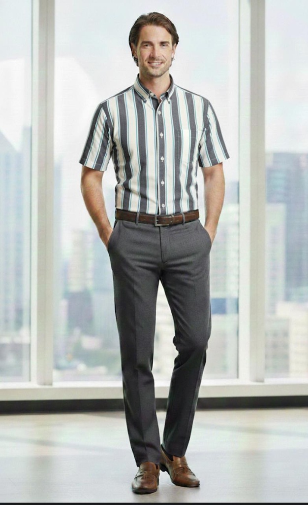 AMERICAN CAMISA HOMBRE RAYADA