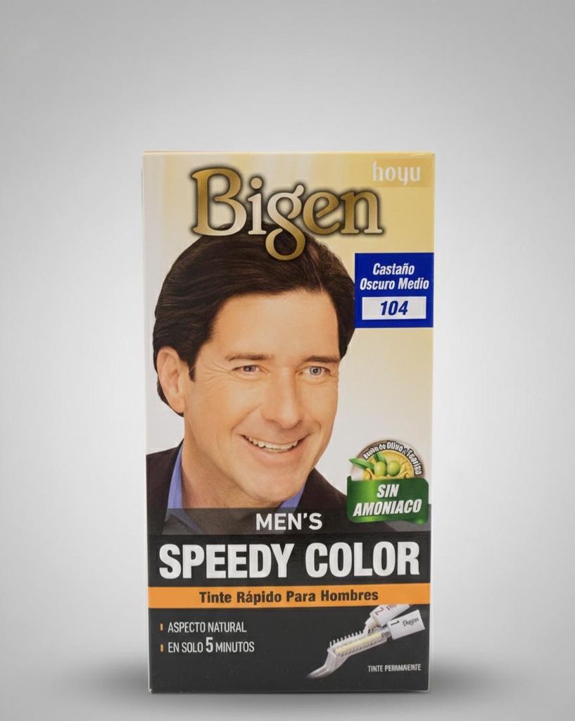 BIGEN MEN'S TINTE CASTAÑO #104