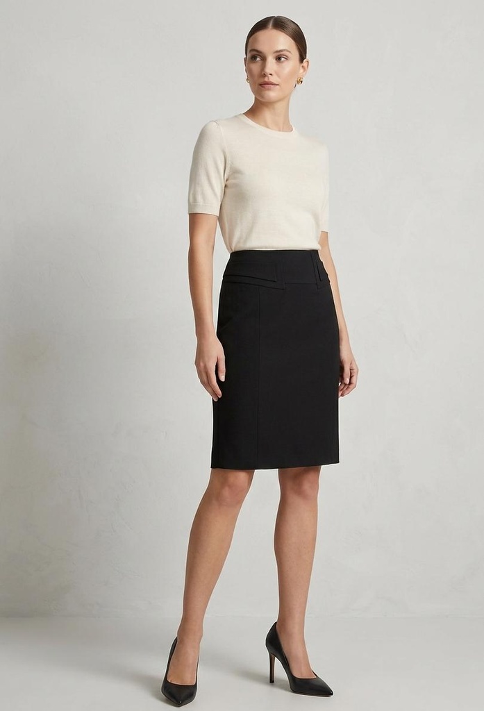 PANIZ FALDA MUJER NEGRO 5369